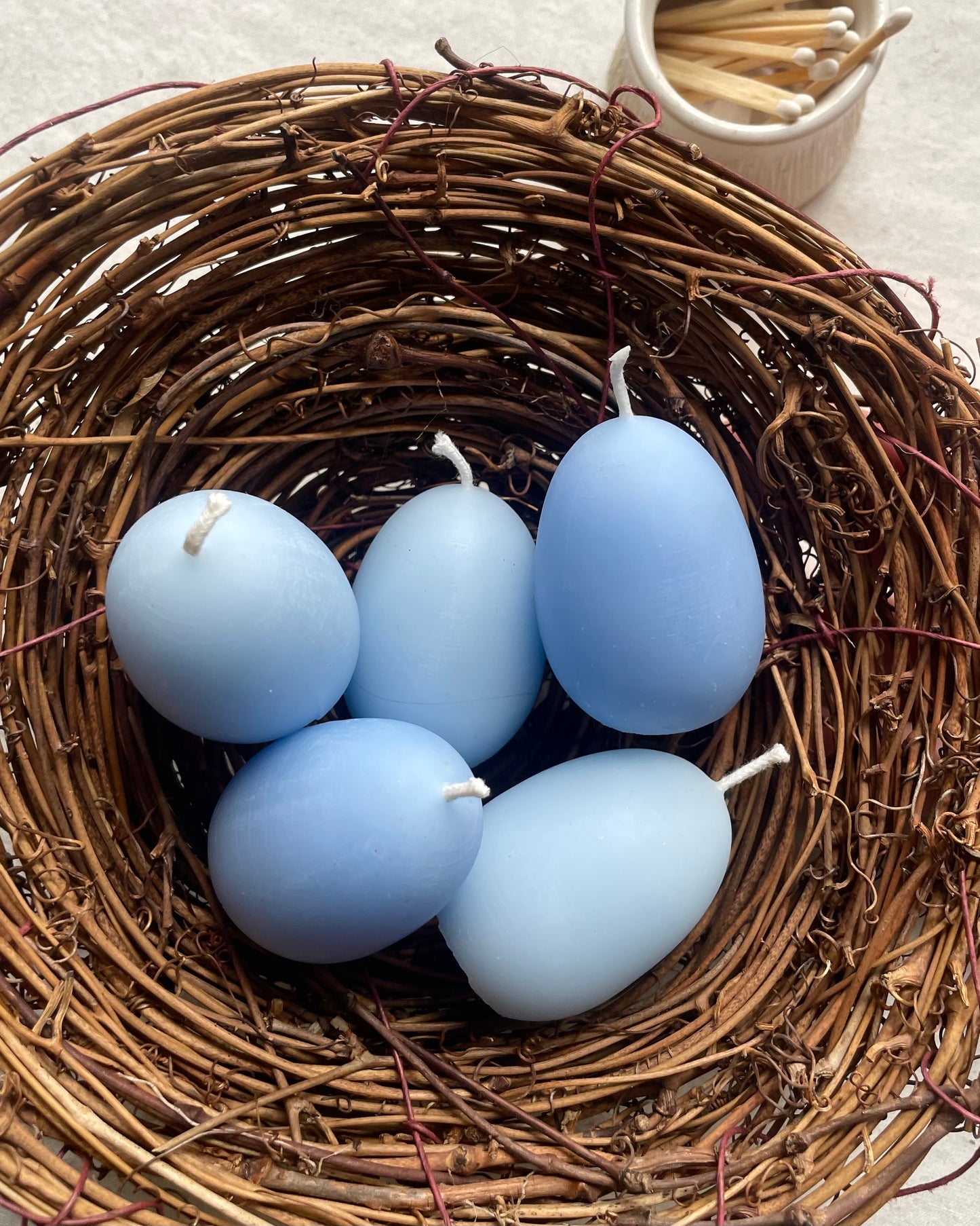 Robin's Egg Beeswax Candle - pale blue 100% beeswax candle / Easter egg candle / candle, beeswax, spring, Easter