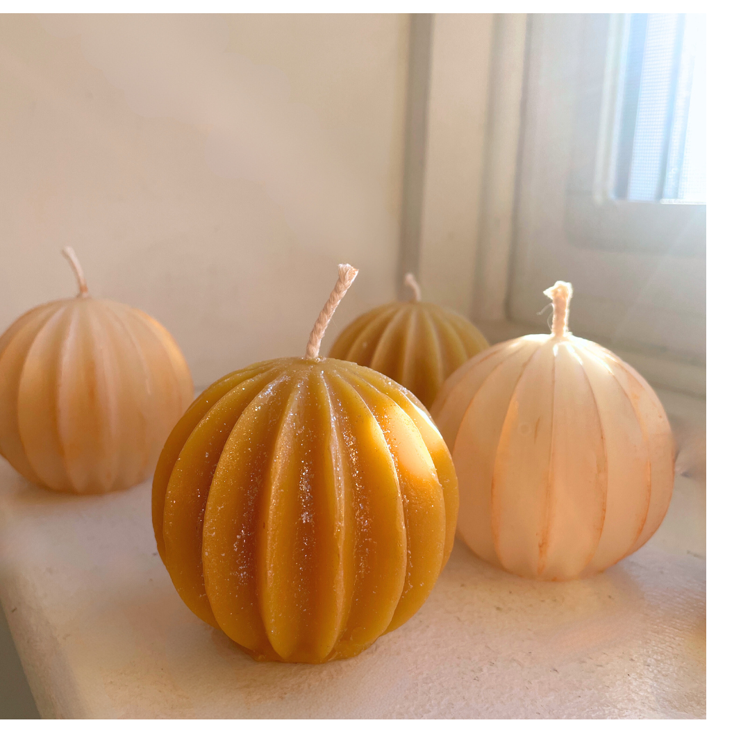 Ornament Candle - Pure Beeswax Christmas Ornament, Candle, / Beeswax Candle, Hand Filtered, Vintage Style