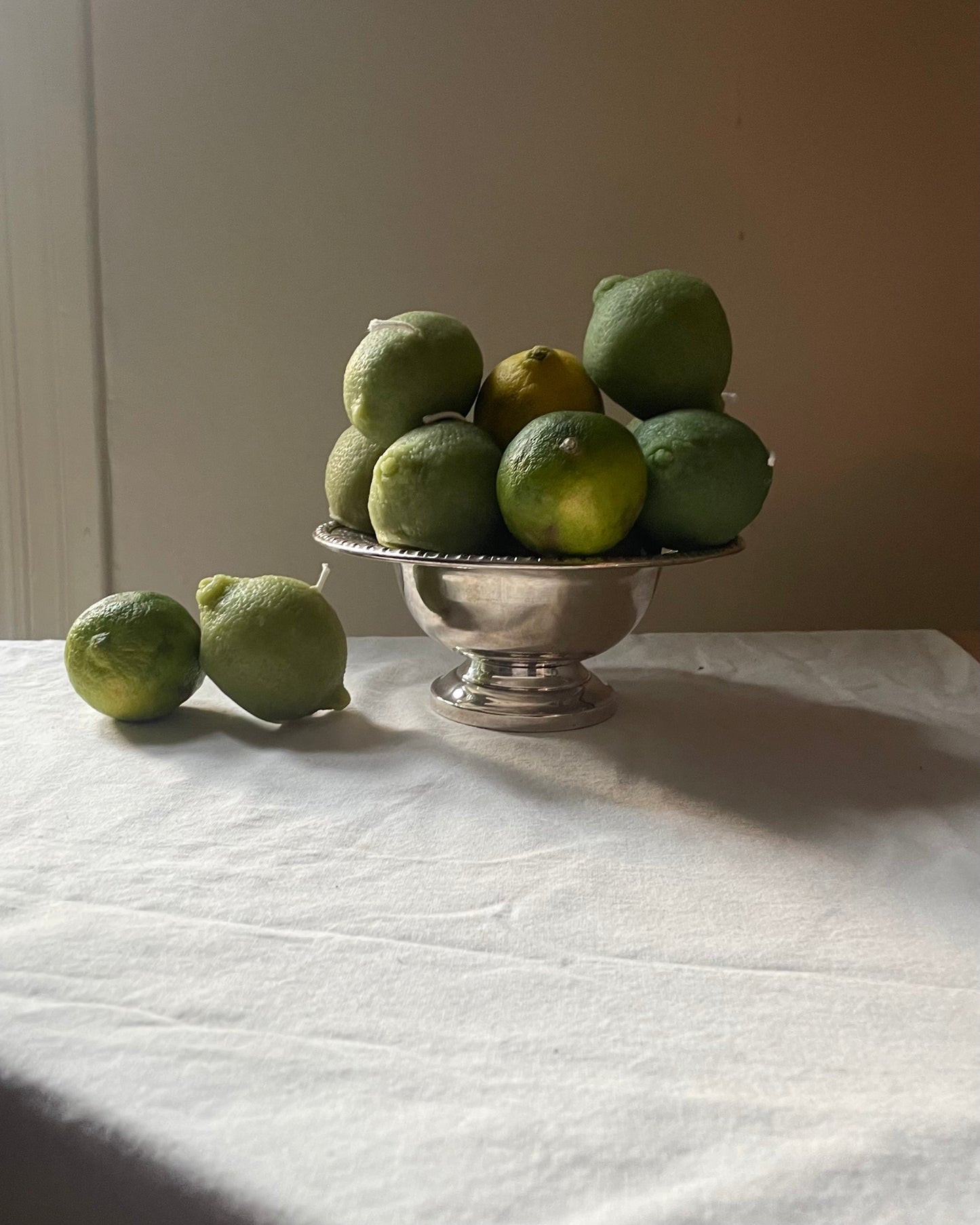 Lime - beeswax candle, fruit candle - green, candle, beeswax, lime