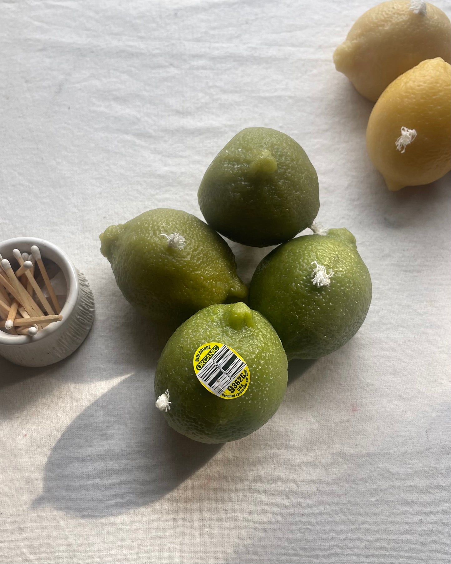 Lime - beeswax candle, fruit candle - green, candle, beeswax, lime