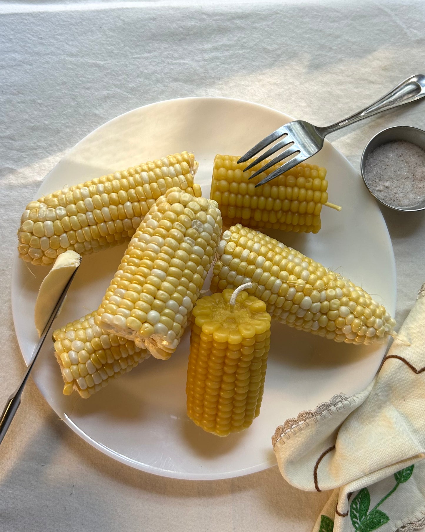 Corn - 100% Beeswax - Corn on the Cob Candle // Yellow, Vegetable, Food Candles, Beeswax, Candle