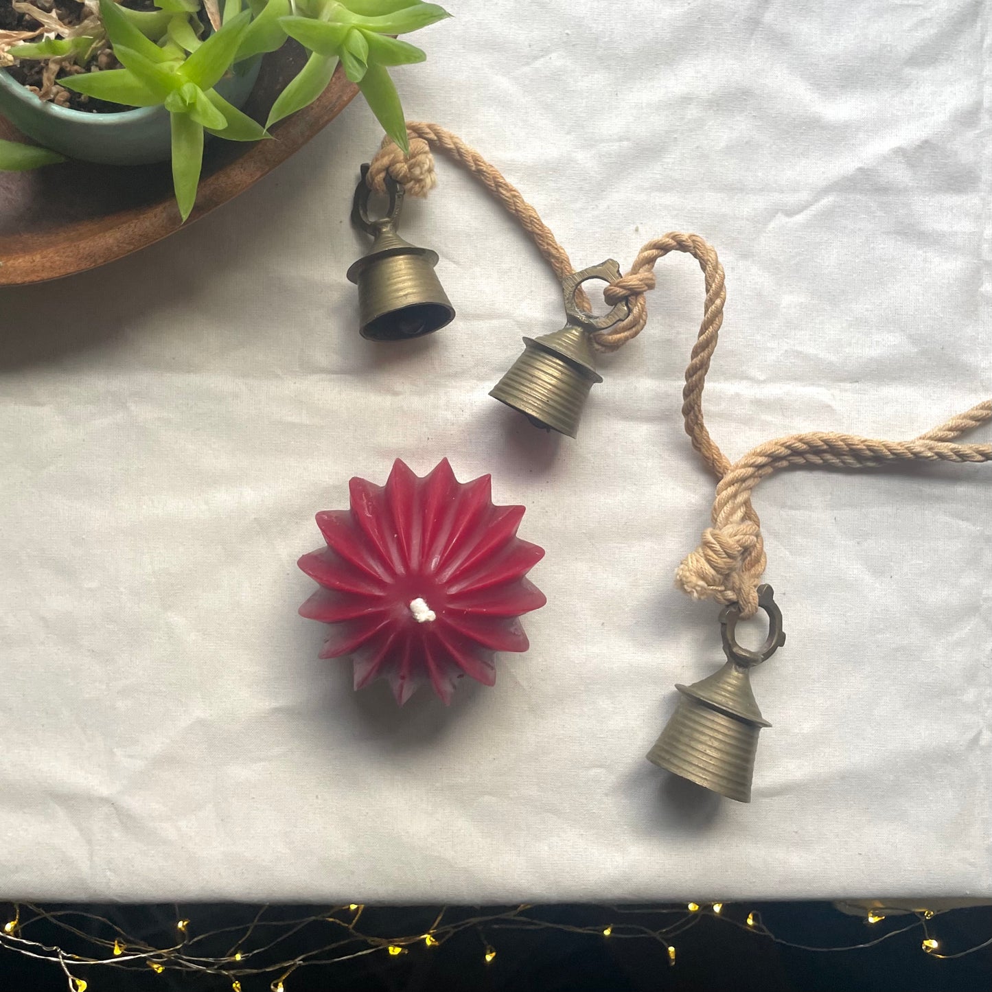 Ornament Candle - Pure Beeswax Christmas Ornament, Candle, / Beeswax Candle, Hand Filtered, Vintage Style