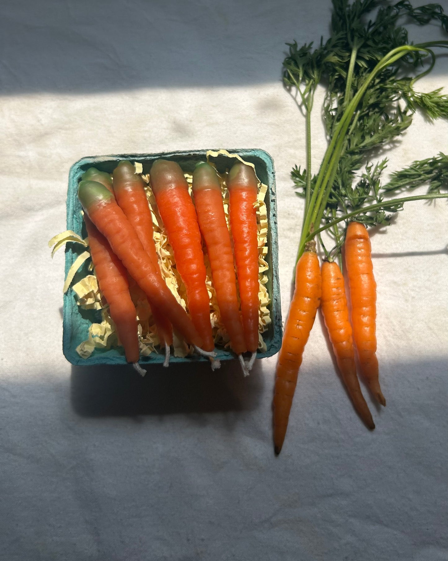 Birthday Cake Carrots - beeswax candles - cake candles - CARROTS SET of 6 - candle, beeswax, carrots, vegetable candles (Copy)