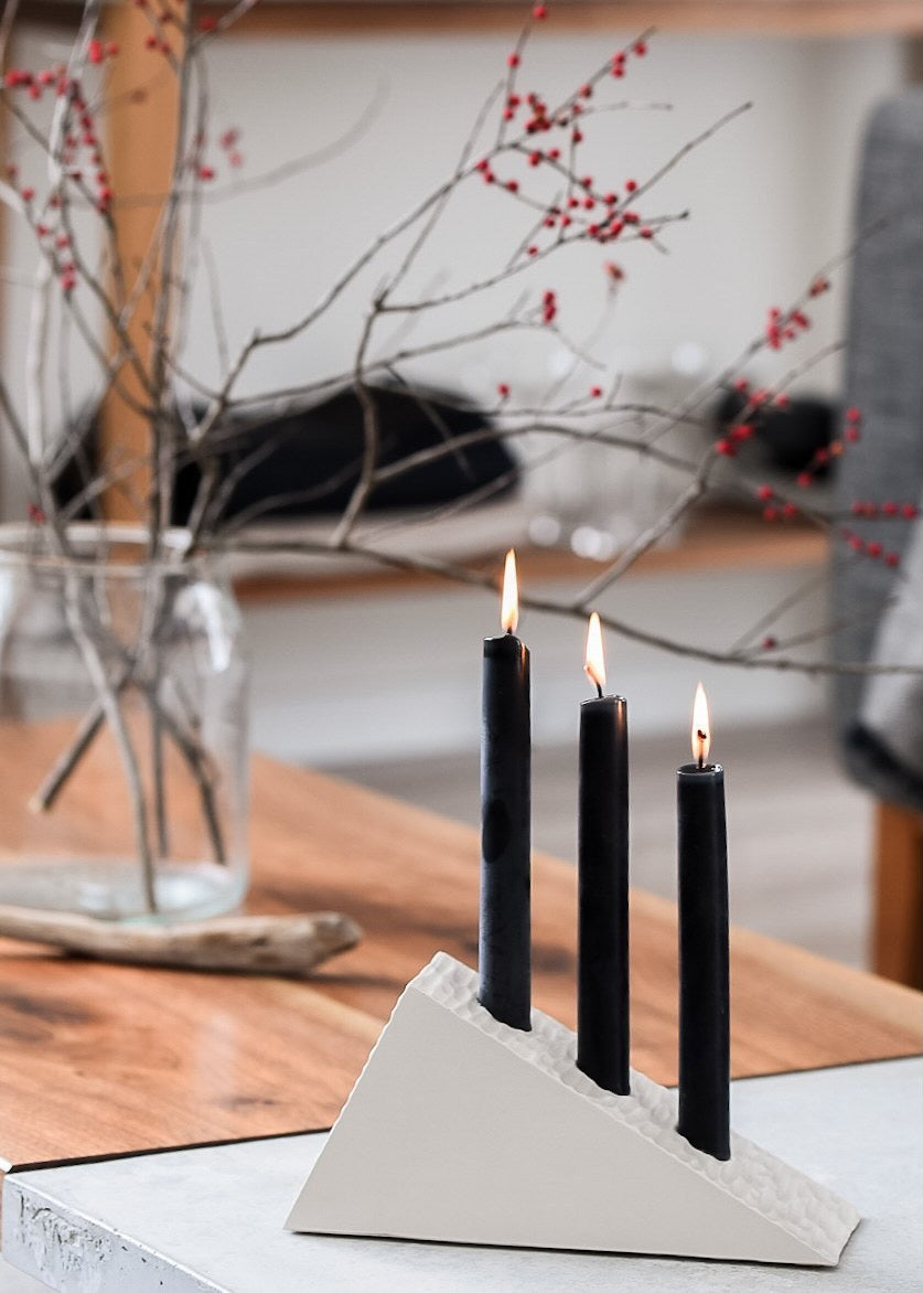 Black Beeswax Taper Candles, Pair of 2 // Tapers, Tapered Candles, Beeswax Candles, 8" Tapers, Eco Friendly, Decor