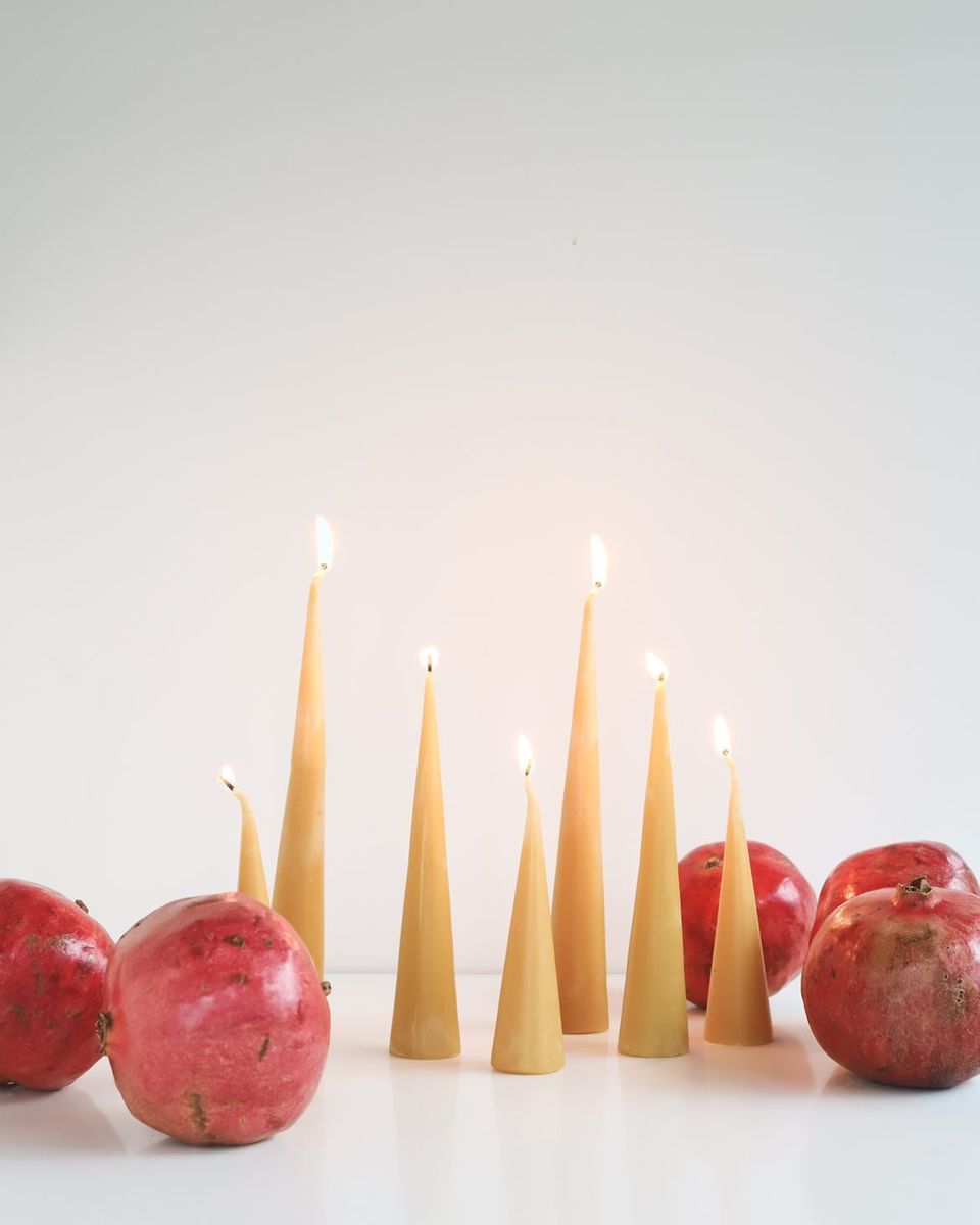 Beeswax Cone Candles 6" 8" 10" 12"  // Minimalist, Hygge, Beeswax Candle, Candle, Beeswax, Pillar Candle, Eco Friendly
