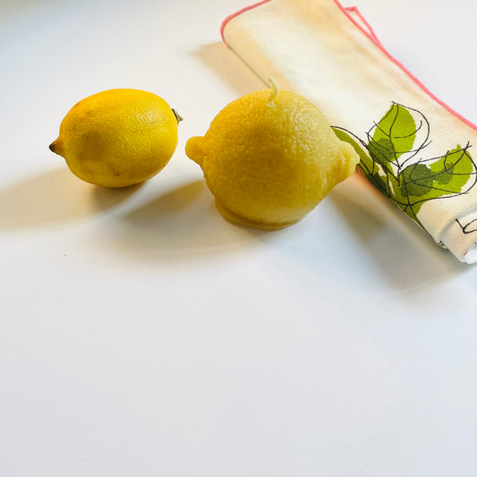 Lemon - beeswax candle, fruit candle - candle, beeswax, lemon
