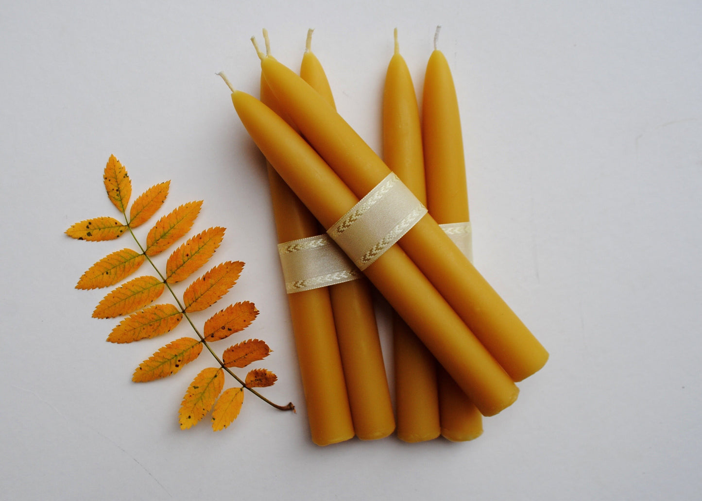 Beeswax Tapers - Black Beeswax, Candles, Pair of 2 // Tapers, Tapered Candles, Beeswax Candles, 8" Tapers, Minimalist