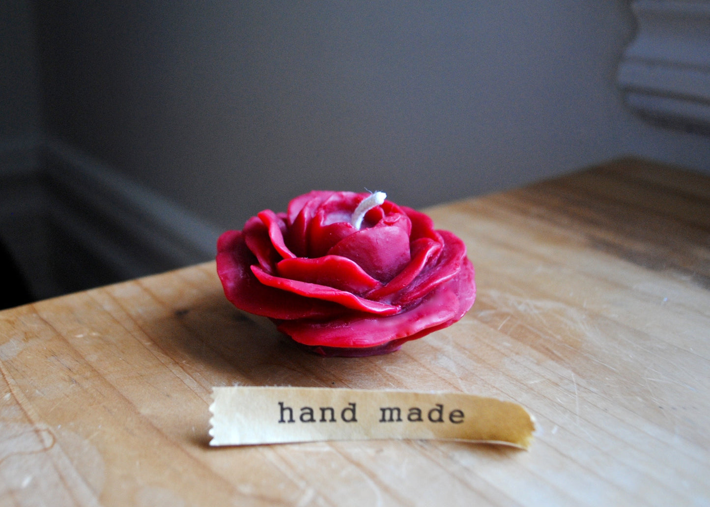 Beeswax Rose Candle // Flower Candle, Beeswax Candle, Rose, Botanical, Mother's Day Gift, Love