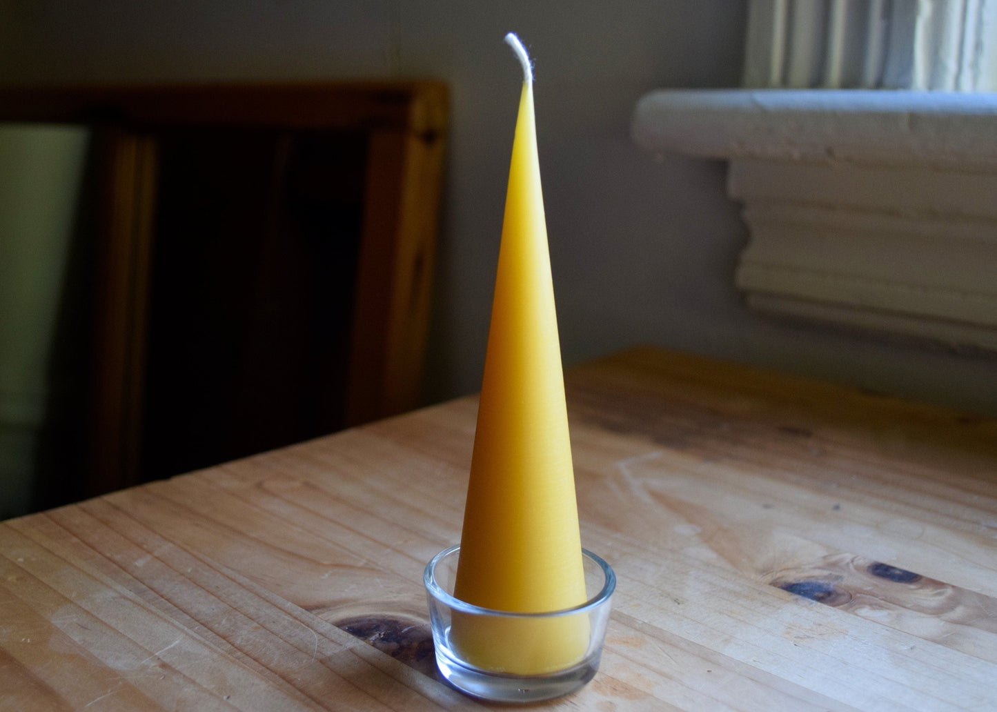 Beeswax Cone Candles 6" 8" 10" 12" // Minimalist, Hygge, Beeswax Candle, Candle, Beeswax, Pillar Candle, Eco Friendly