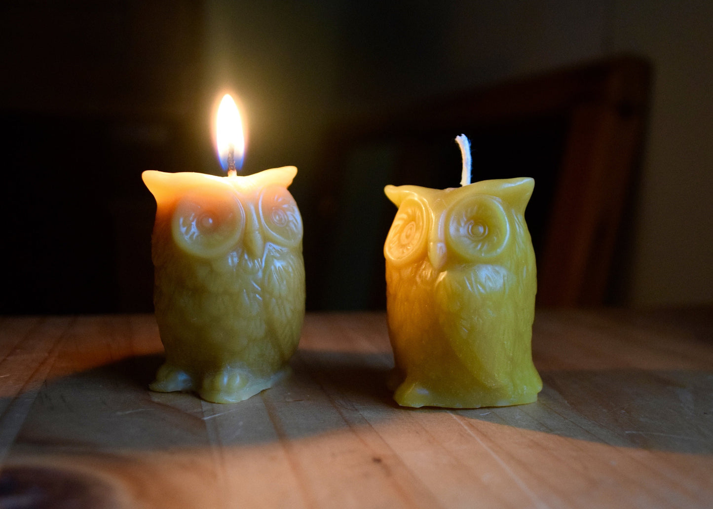 Owl Beeswax Candle, Wedding Favors // Owl, Votive Candle, Beeswax, Candle, Eco Friendly, Wedding, Handcrafted