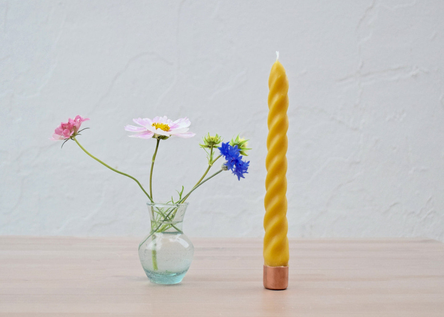 INSTANT TAPER SET OF 6 - Beeswax Taper Candles, 3 pairs in 100% Beeswax, Twisted // Tapers, Twist, Tapered Candles, Beeswax Candles, 8" Tapers, Eco Friendly, Decor