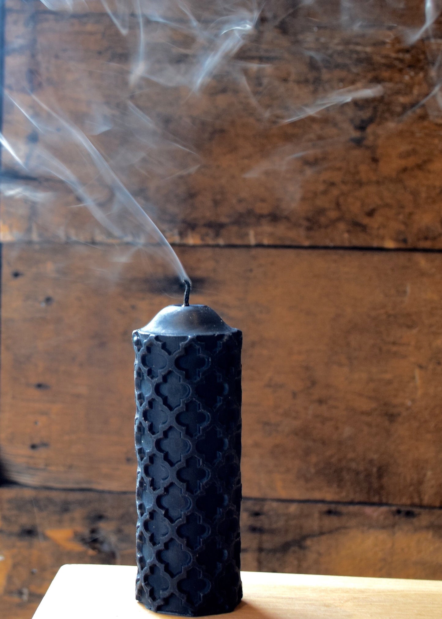 Black Beeswax Candle / Black, Candle, Beeswax- One Beeswax Candle // Pillar Candle, Eco Friendly, Non Toxic
