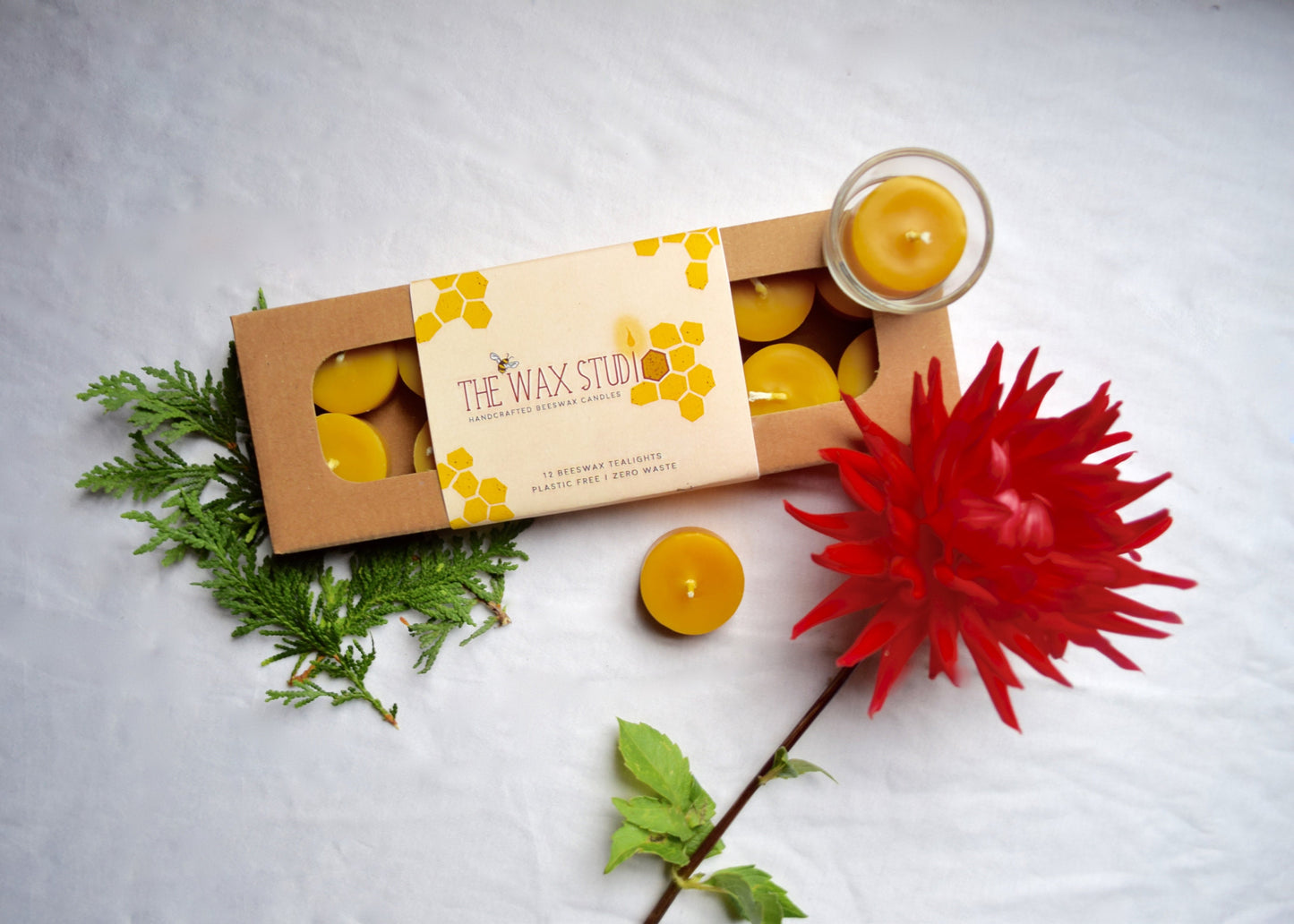 Plastic-free Beeswax Tealight Candles Set of 12 / Zero-Waste, Beeswax, Tealights, Tealight Candles, Eco Friendly - Ottawa, Ontario, Canada