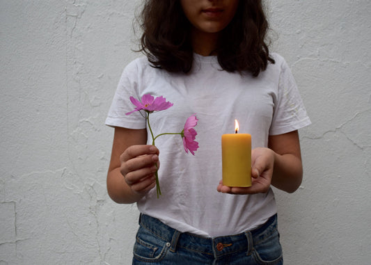 Beeswax Pillar Candle - Small Pillar 3"  // Beeswax Candle, Candle, Beeswax, Pillar, Eco Friendly, Handmade