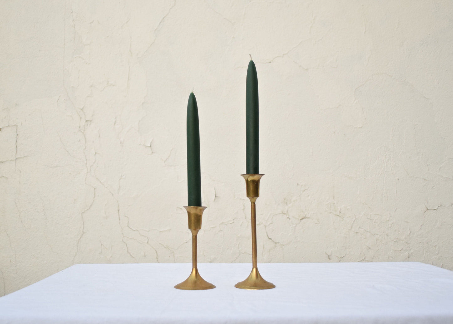 Forest Green Beeswax Taper Candles, Pair of 2 // Tapers, Beeswax Candles, 8" Tapers, Eco Friendly, Candles