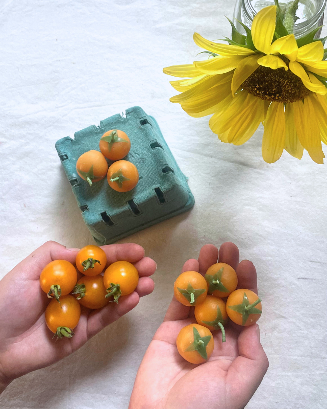 Yellow cherry tomato candles - 100% pure beeswax - Cherry Tomatoes SET of 7 -  cake candles - candle, beeswax, birthday, garden, tomatoes