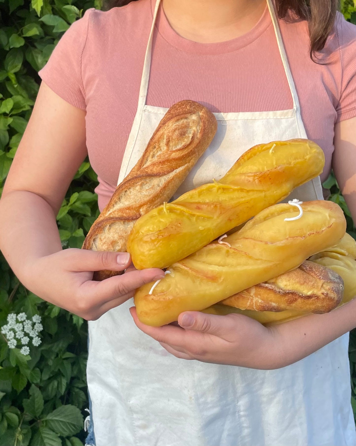 Bread Loaf Candle - Baguette, Beeswax Candle // Bread, Baguette, Sourdough, Candle, Bread Candle
