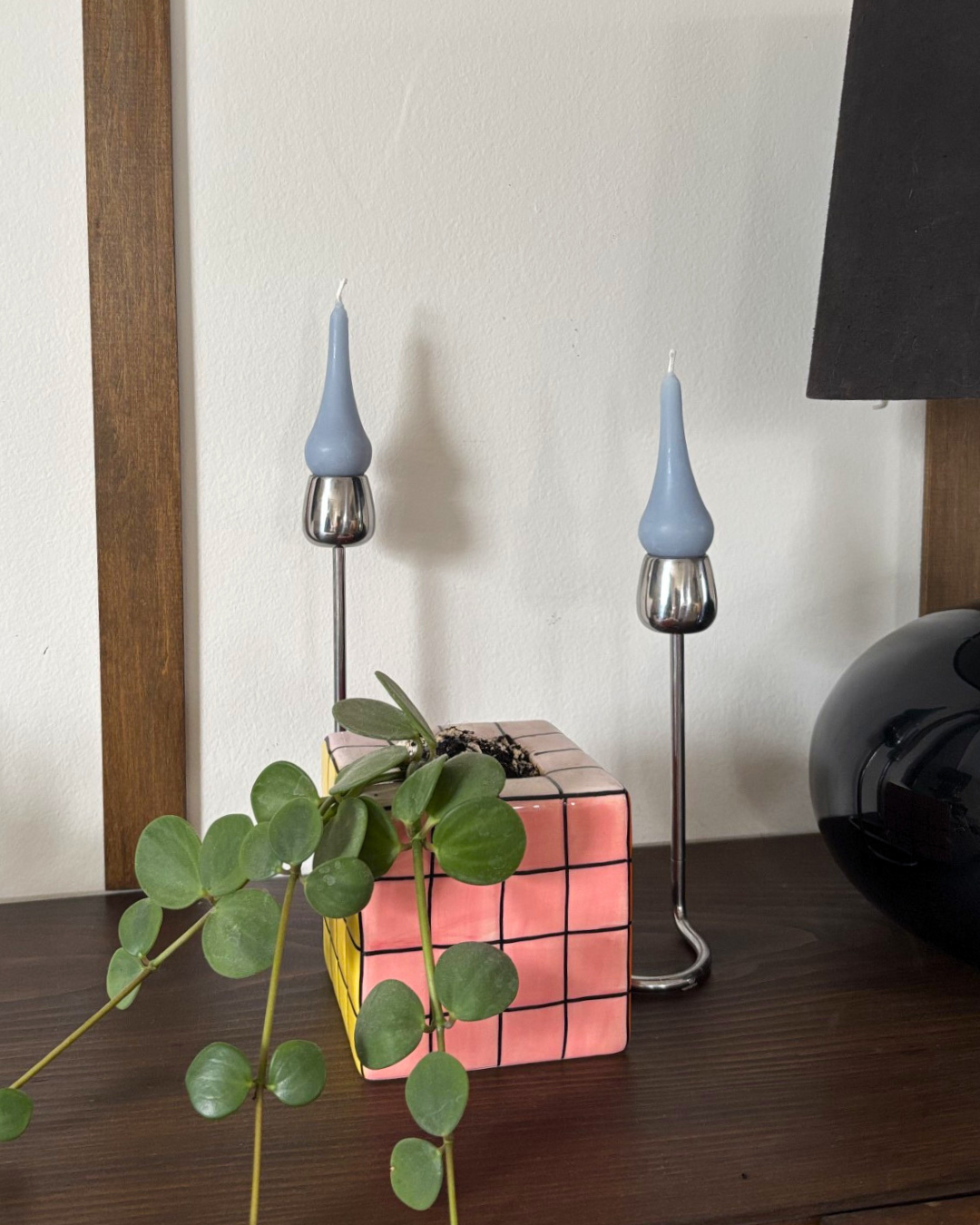 Midcentury Modern Tapers - Pure 100% beeswax - BOX of 4 // Tapers, MCM, Vintage Style