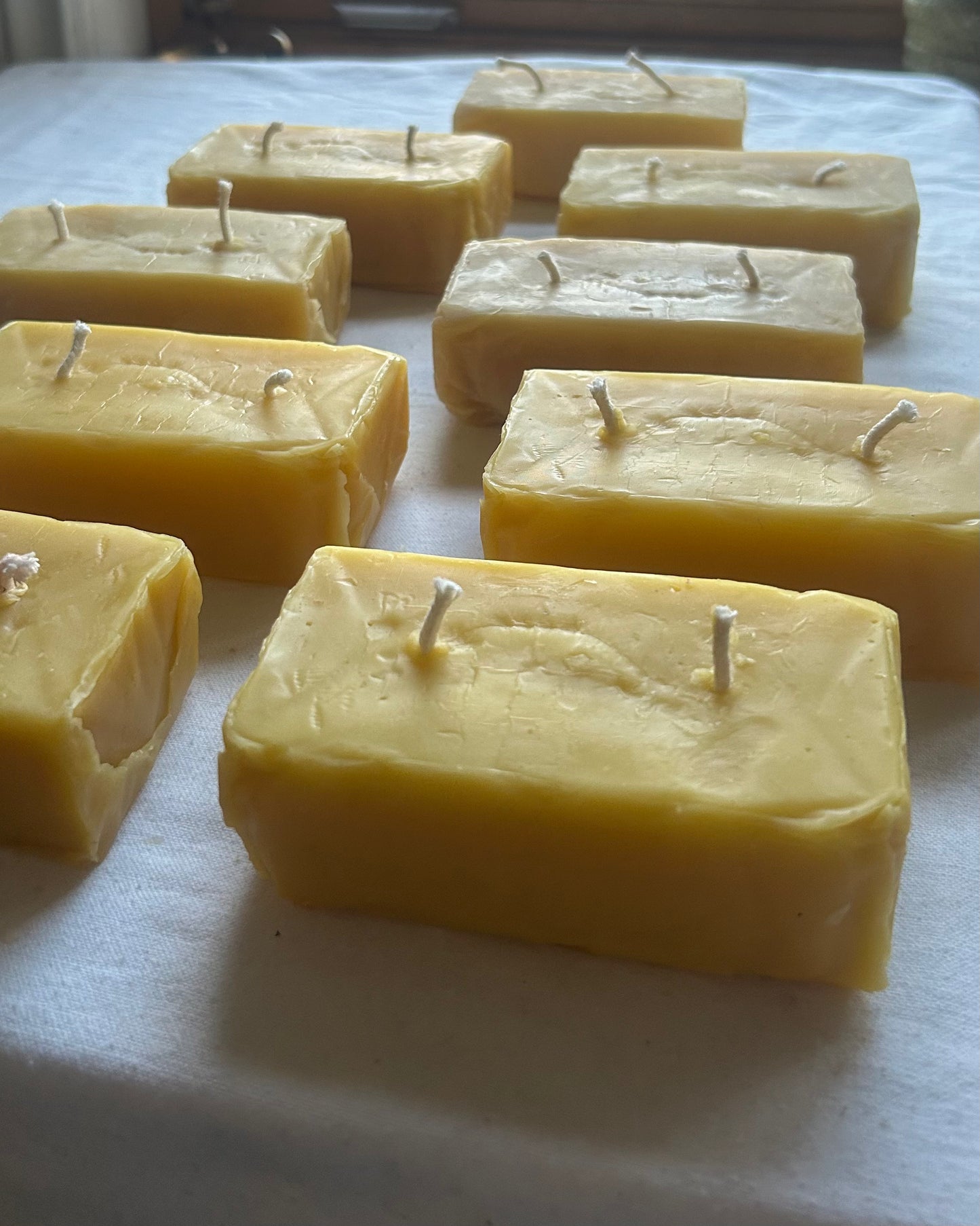 Butter Candle - Beeswax, Candle // Butter, Double Wicked, 100% Beeswax, Artisanal
