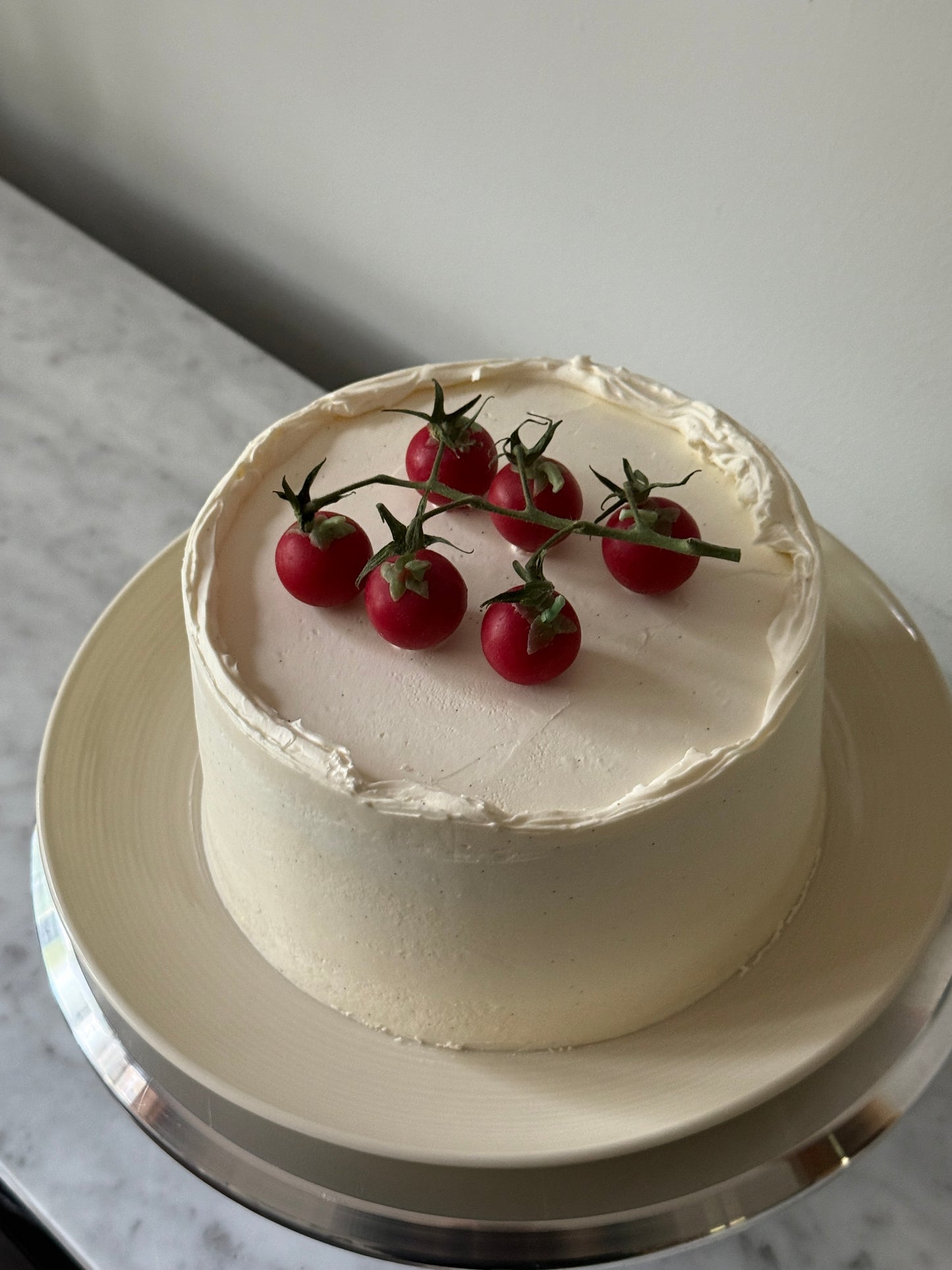 Tomato candles in pure beeswax - Cherry Tomatoes SET of 7 -  cake candles - candle, beeswax, cherries, fruit vegetable candles