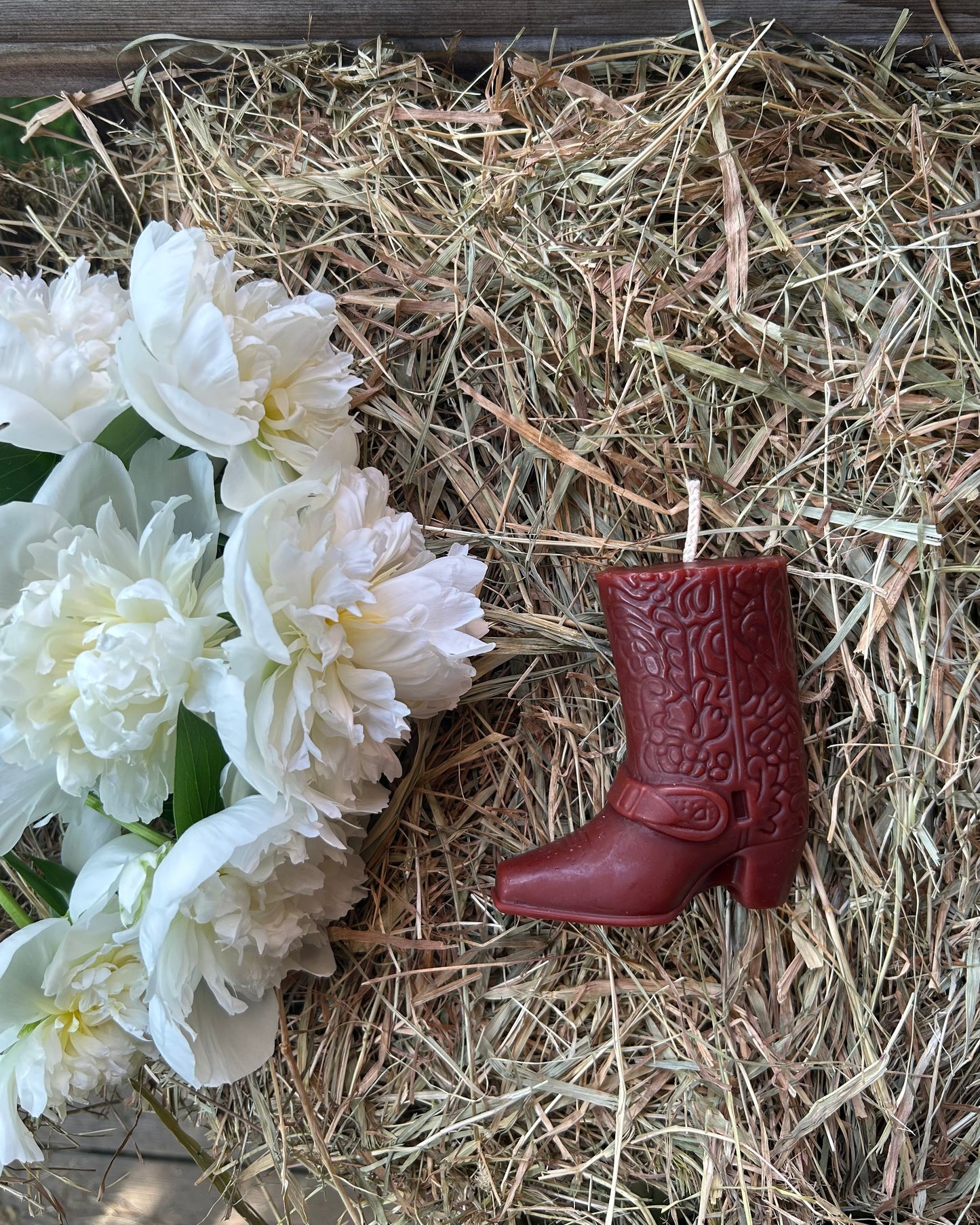 Cowboy Boot Candle - 100% Beeswax - Cowboy, Boot, Candle // Western, Beeswax