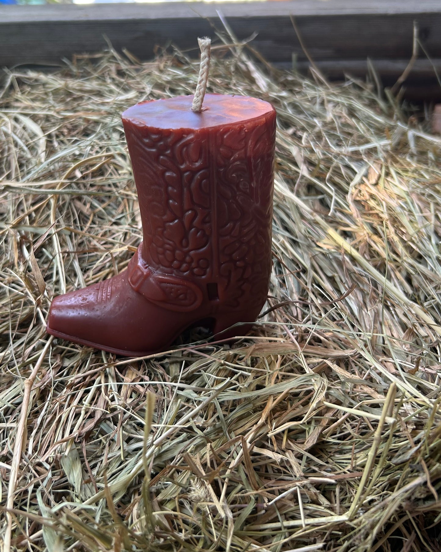 Cowboy Boot Candle - 100% Beeswax - Cowboy, Boot, Candle // Western, Beeswax