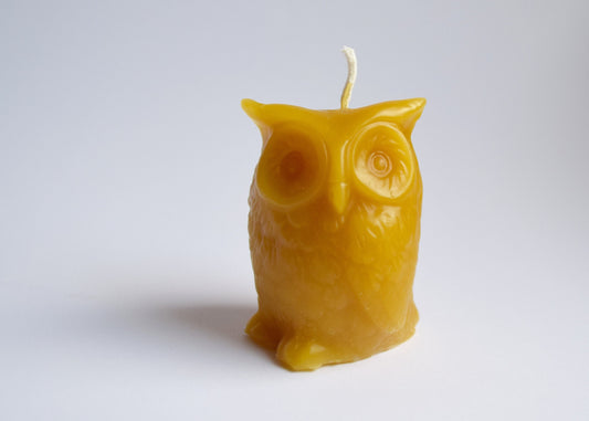 Owl Beeswax Candle, Wedding Favors // Owl, Votive Candle, Beeswax, Candle, Eco Friendly, Wedding, Handcrafted
