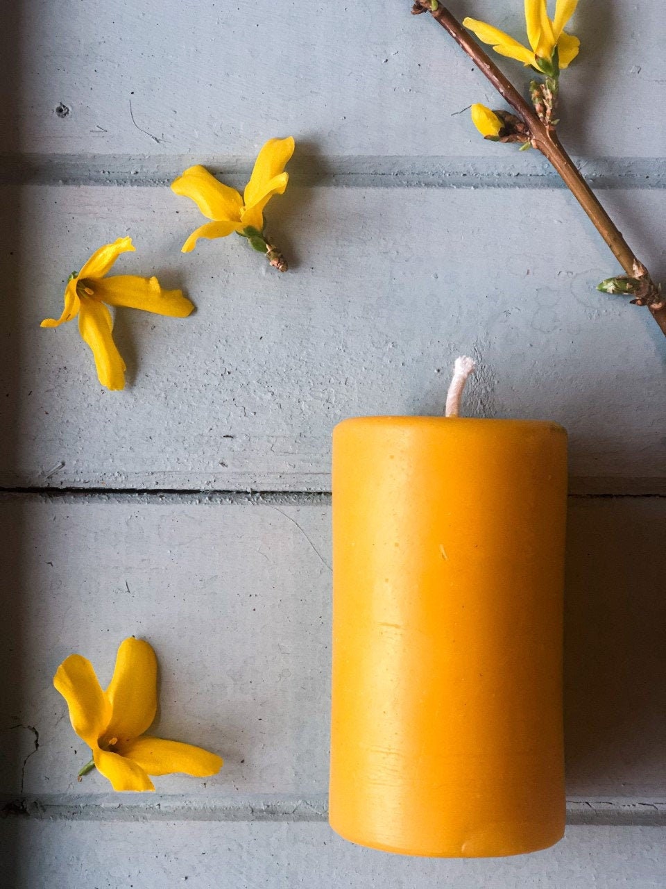 Smooth Pillar Beeswax Candle 3" // Beeswax Candle, Candle, Beeswax, Small Pillar Candle, Eco Friendly, Non Toxic