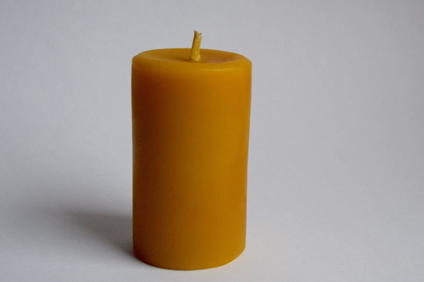 Smooth Pillar Beeswax Candle 3" // Beeswax Candle, Candle, Beeswax, Small Pillar Candle, Eco Friendly, Non Toxic