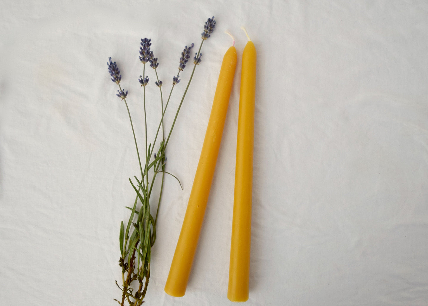 10" Tall Beeswax Taper Candles, 100% Pure Handfiltered Beeswax, Candles Pair of 2 // Tapers, Tapered Candles, Beeswax Candles