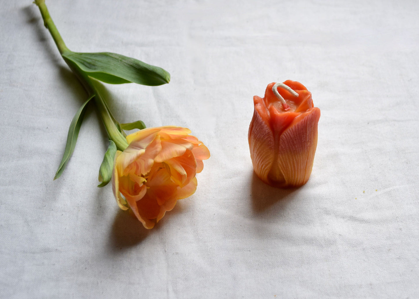 Tulip Beeswax Candle - Many Color Choices //  Petals, Tulip, Flower Candle, Beeswax, Candle, Botanical, Handcrafted